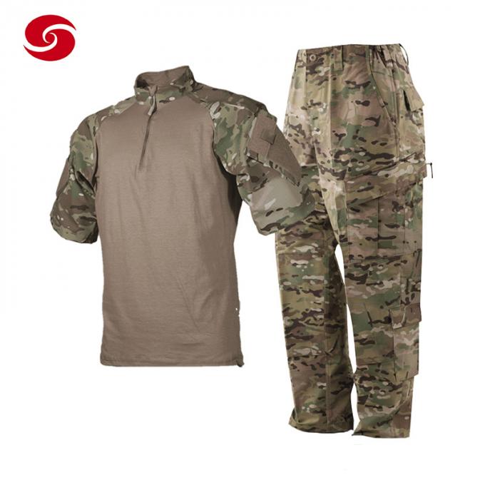 カエルの戦闘の軍のカムフラージュは膝の肘当てが付いている戦術的なワイシャツに適する