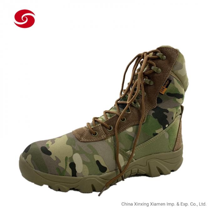 ManのためのCamoflage Military Tactical Combatの砂漠Boots