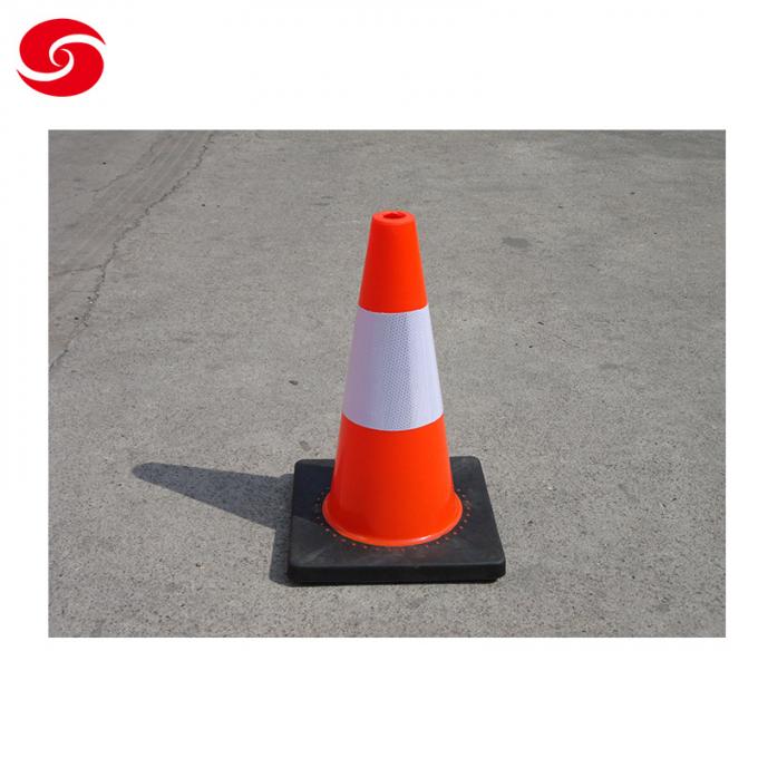 反射オレンジ ポリ塩化ビニールの道路交通の安全プラスチック円錐形アメリカの標準