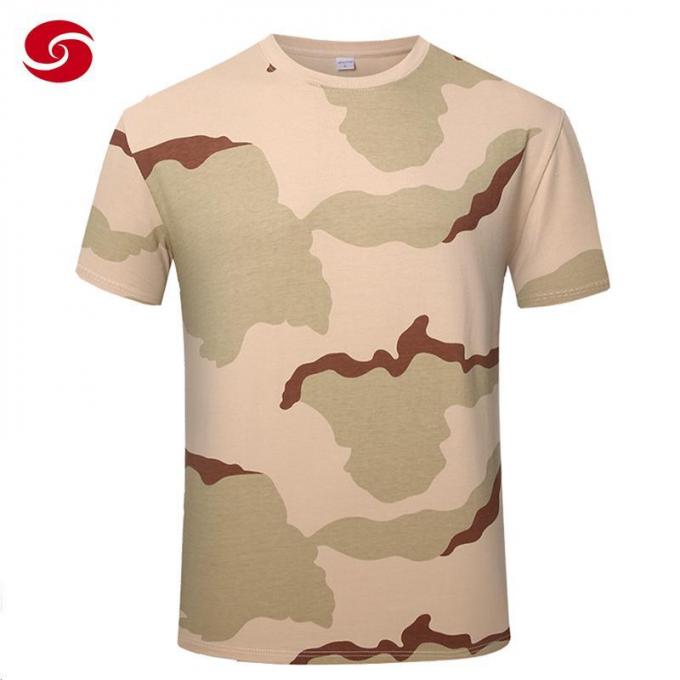 Manのための三Color Camouflage Military T Shirt