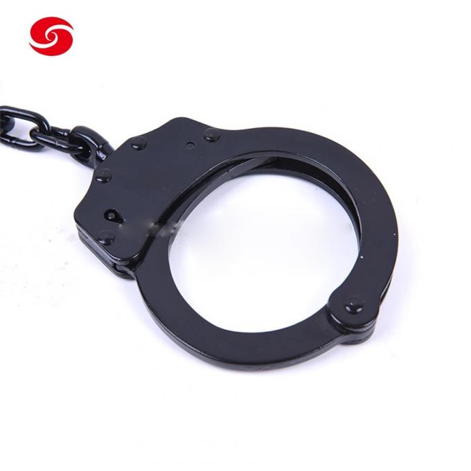 Xinxing OEM及びODMの警察の炭素鋼の保証黒の金属の手錠