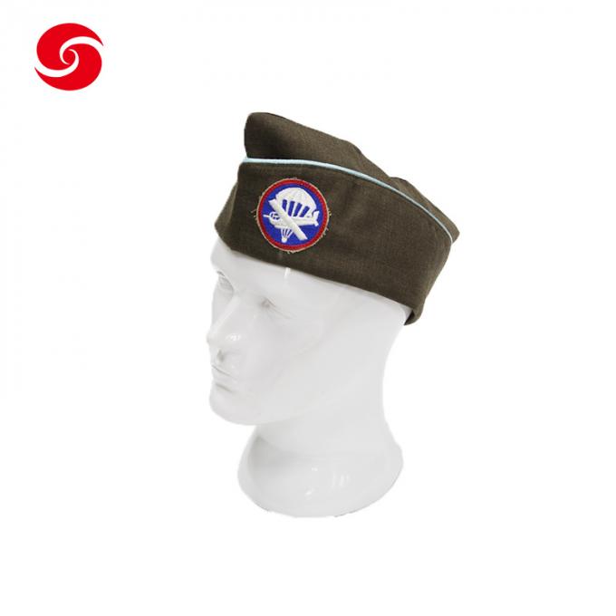 Hat Officer憲兵の大尉の駐屯隊帽子のカスタマイズ可能な刺繍されたロゴ海軍駐屯隊帽子