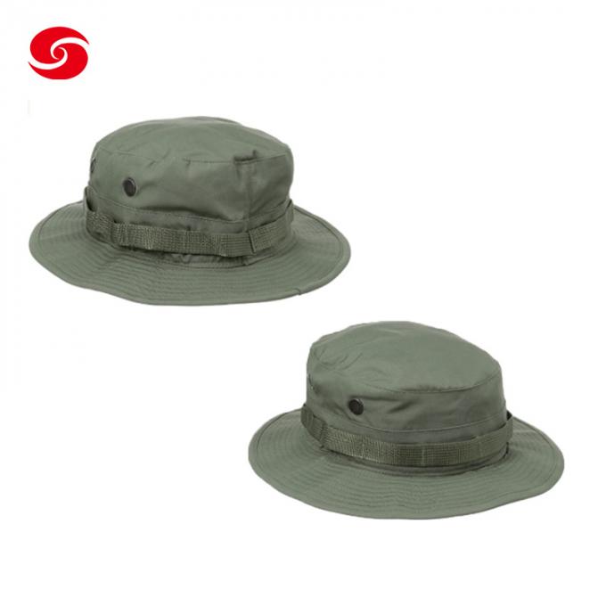 Boonieの帽子の軍の戦術的な帽子を採取する安い軍のバケツのオリーブ色の帽子