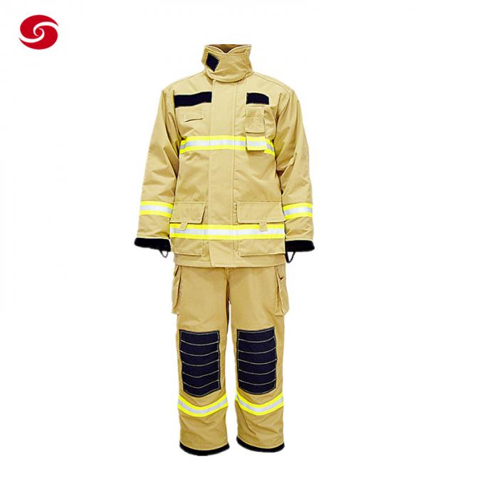 私達Ameriacnの消火活動のスーツ/消防士保護Clothing/Enの標準的な消防士の耐火性のスーツの炎および耐熱性消防士のスーツ